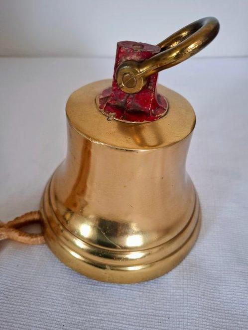 Scheepsbel - Brons, Messing - Bronzen bel met beugel, Antiek en Kunst, Curiosa en Brocante