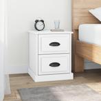 vidaXL Nachtkastjes 2 st 39x39x47,5 cm bewerkt hout wit, Minder dan 45 cm, Verzenden, Nieuw, Minder dan 55 cm
