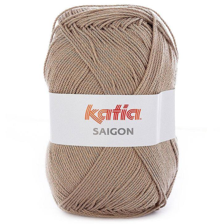 Katia Saigon - 18 donkerbeige - Acryl Garen, Hobby en Vrije tijd, Breien en Haken, Ophalen of Verzenden