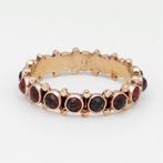 Ring - 14 karaat Roségoud - Granaat, Nieuw