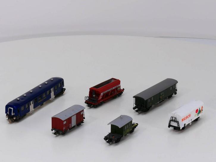 Schaal H0 Liliput 22434 Groente van Migros, 17132 bagag..., Hobby en Vrije tijd, Modeltreinen | H0, Wagon, Gebruikt, Overige merken