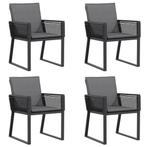 Tuinstoelen 4x met Kussens | Retourdeal | Balkon/Terras, Tuin en Terras, Tuinstoelen, Ophalen of Verzenden, Nieuw, Rotan