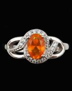 Vuuropaal - Zilver, Ring Zonnekracht met Vuuropaal:, Antiek en Kunst