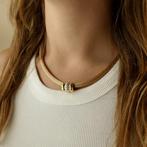 Fope bicolor gouden hanger met diamant 0,26 ct., Sieraden, Tassen en Uiterlijk, Ophalen of Verzenden, Gebruikt, Goud, Overige merken