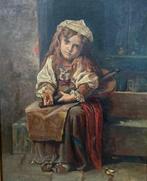 Franse school (XIX) - Portret van een jong meisje - after