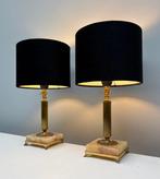 Tafellamp - Messing, Onyx - Twee schemerlampen