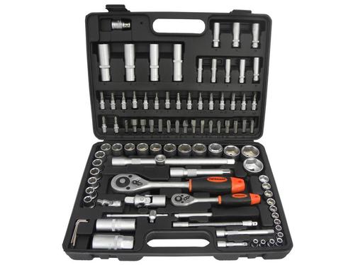 Gereedschap Set - Ratel Set - 94 Dlg - Doppenset - 1/4 En, Auto diversen, Autogereedschap, Nieuw, Ophalen of Verzenden