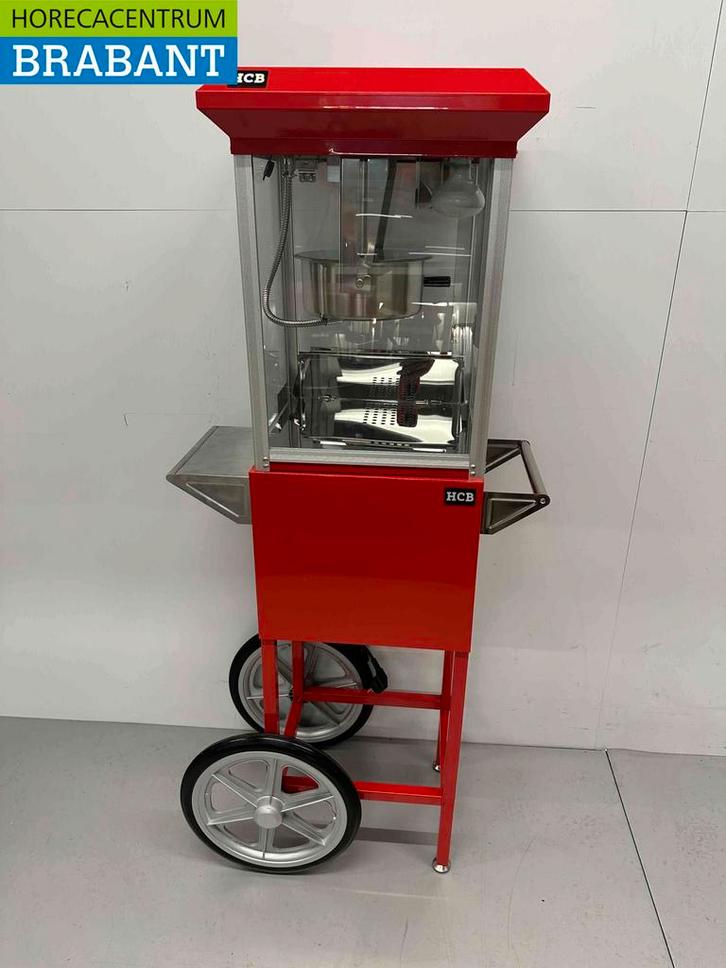 Popcornmachine Popcorn machine met onderstel rood 230V, Zakelijke goederen, Horeca | Keukenapparatuur, Nieuw in verpakking, Ophalen of Verzenden