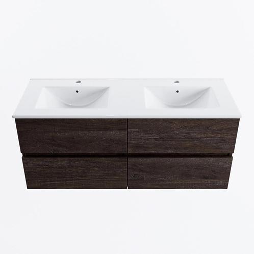 MONDIAZ VICA 120cm badmeubel onderkast Dark Brown 4 lades., Doe-het-zelf en Verbouw, Sanitair, Bad, Nieuw, Ophalen of Verzenden