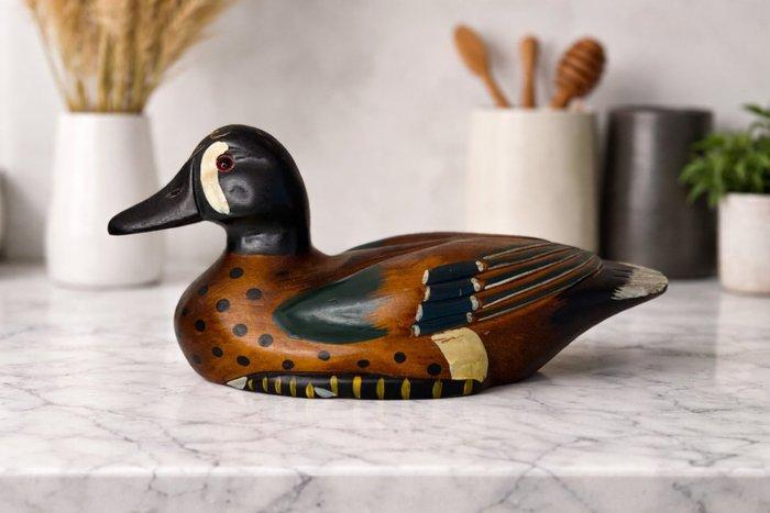 Lokeend - Eccezionale Anatra Arlecchino Europa ca., Antiek en Kunst, Curiosa en Brocante