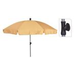 Parasol | Gardalux | Ø 200 cm (Okergeel, Kantelbaar, Rond), Tuin en Terras, Parasols, Verzenden, Nieuw
