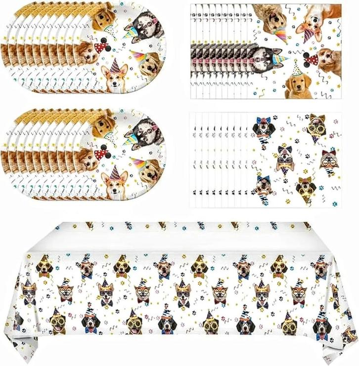 Honden Party set 41-delig, Dieren en Toebehoren, Honden-accessoires, Nieuw, Verzenden