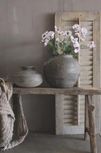 Zijden Viooltje op steel white/purple 67 cm, Ophalen of Verzenden, Nieuw