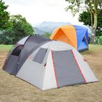 TRUUSK Campingtent 5-Personen Tunnel Tent Met Slaapkamer, Dr, Caravans en Kamperen, Verzenden, Nieuw