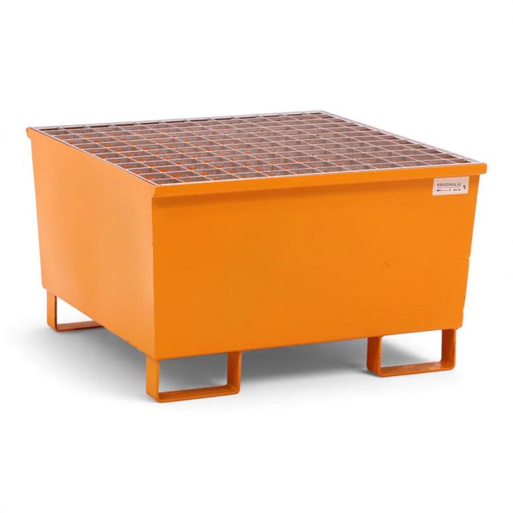 Gebruikte Stalen lekbakken opvangbak voor 1x 200 l vat, Doe-het-zelf en Verbouw, Overige Doe-het-zelf en Verbouw, Gebruikt, Ophalen of Verzenden