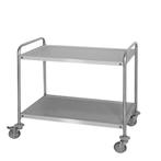 GGM Gastro | Serveerwagen - 1200x600mm - met 2 opslagruimtes, Verzenden