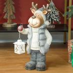 Kerstdecoratie, Rendier Met Lantaarn, LED, Op Batterijen, 25, Diversen, Kerst, Verzenden, Nieuw