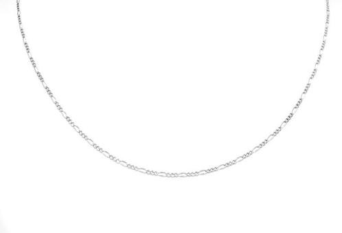 Collier / Ketting zilver met Figaro schakeltjes van 2,3 m..., Sieraden, Tassen en Uiterlijk, Kettingen, Verzenden