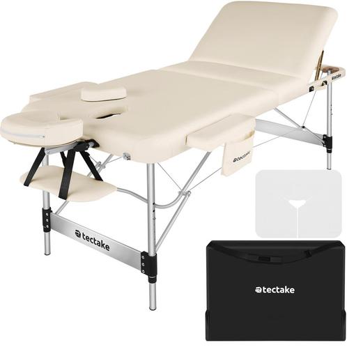 3 zones massagetafel Ko Tao, draagtas, aluminiumframe - beig, Sport en Fitness, Massageproducten, Verzenden