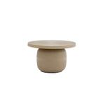Salontafel Ø59x35,5 cm TIGRAN – Mat Zand | Light &amp; Living |, Huis en Inrichting, Tafels | Salontafels, Ophalen, Nieuw