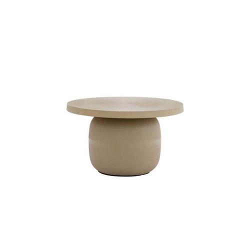 Salontafel Ø59x35,5 cm TIGRAN – Mat Zand | Light &amp; Living |, Huis en Inrichting, Tafels | Salontafels, Ophalen