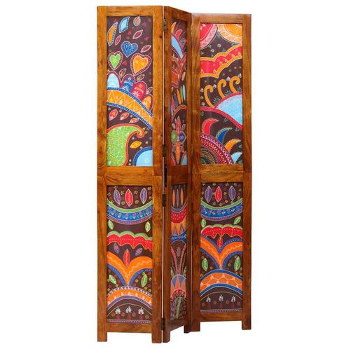 vidaXL Kamerscherm Bruin 105 x 180 cm Massief acaciahout, Huis en Inrichting, Woonaccessoires | Kamerschermen, Nieuw, Verzenden