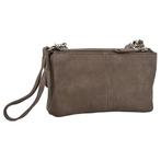 Salted Leren Dames Schoudertasje Minibag - Nubuck - Taupe, Sieraden, Tassen en Uiterlijk, Tassen | Schoudertassen, Verzenden, Nieuw