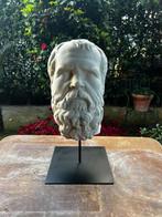 sculptuur, Testa del filosofo Socrate - 40 cm - marmeren, Antiek en Kunst