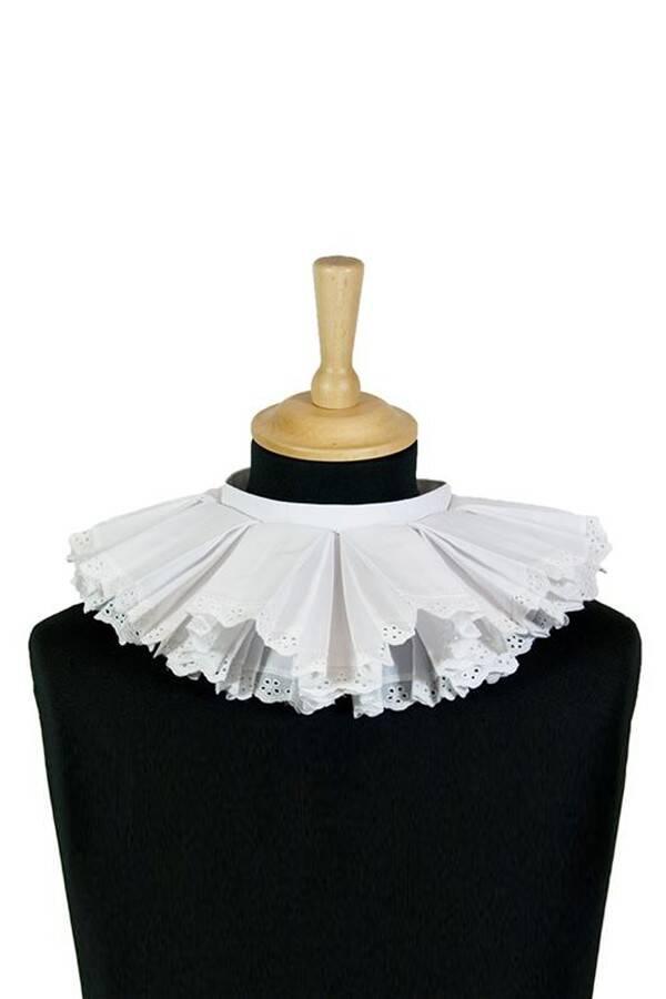 Kraag katoen geborduurd wit, Diversen, Sinterklaas, Nieuw, Ophalen of Verzenden