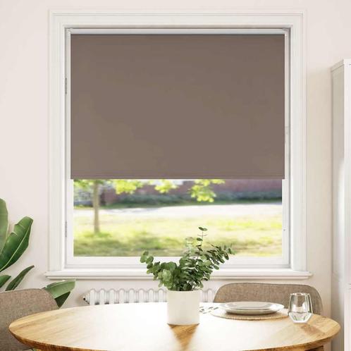 vidaXL Rolgordijn verduisterend koffie 95x130 cm stofbreedte, Huis en Inrichting, Stoffering | Gordijnen en Lamellen, Bruin, Nieuw