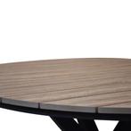 Quincy dining tuintafel aluminium 120xH75 cm rond polywood, Tuin en Terras, Ophalen of Verzenden, Nieuw