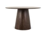 Ronde Eettafel Job | Walnoot | 130cm, Huis en Inrichting, Ophalen, Nieuw