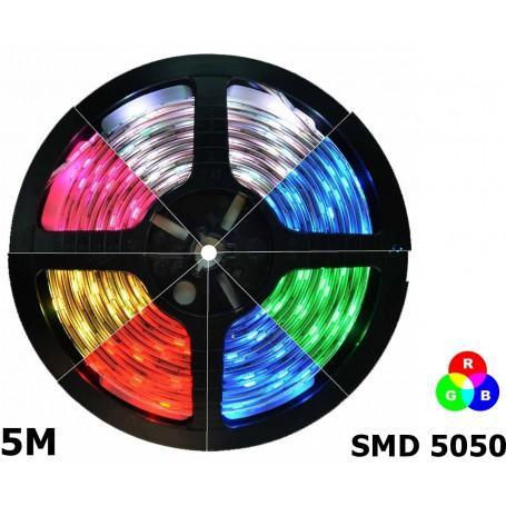 IP20 RGB LED Strip SMD5050 60led p/m 5 Meter (LED Strips), Huis en Inrichting, Lampen | Overige, Nieuw, Verzenden