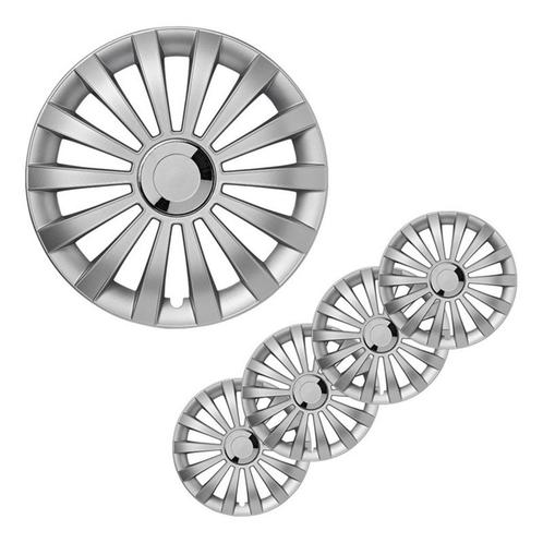ProPlus Wieldoppen Set - Ø 16 inch - Meridian - Zilvergri.., Auto diversen, Wieldoppen, Nieuw, Ophalen of Verzenden