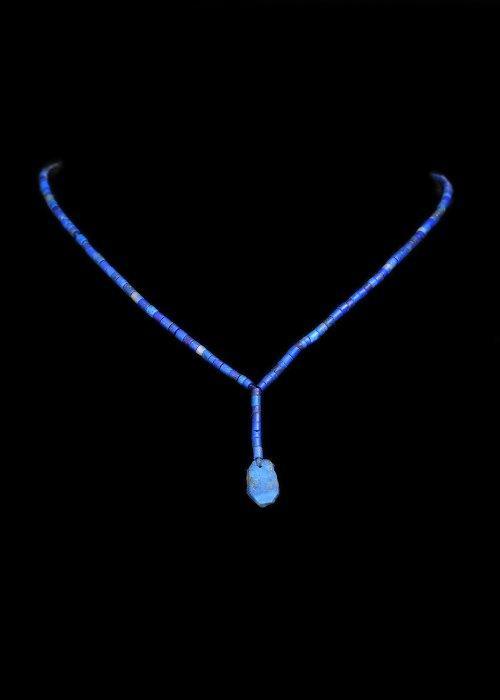 West-Aziatisch Lapis Lazuli Kralenketting (Zonder, Antiek en Kunst, Antiek | Overige Antiek