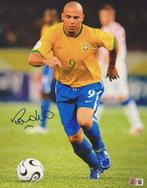 Brasil - Ronaldo Nazario - Gesigneerde foto 28x35 cm - met, Nieuw