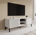 Meubella | TV-Meubel wit 150x41x50 cm | Met kleppen, Huis en Inrichting, Kasten | Televisiemeubels, Overige materialen, Verzenden