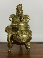 Foo Dog / Draken wierookbrander - Brons - China - Eind 20e, Antiek en Kunst