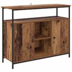 vidaXL Dressoir Oud Hout 100 x 35 x 80 cm Bewerkt hout, Huis en Inrichting, 100 tot 150 cm, Verzenden, Nieuw, 25 tot 50 cm