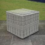 Toscane bijzettafel 50x50xH45 cm wit grijs, Tuin en Terras, Ophalen of Verzenden, Nieuw