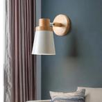 Moderne Wandlamp IJzer Hout E27 Macaron, Huis en Inrichting, Verzenden, Nieuw