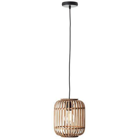 Brilliant Leuchten Hanglamp Woodrow Bamboelamp in, Huis en Inrichting, Lampen | Overige, Nieuw, Verzenden