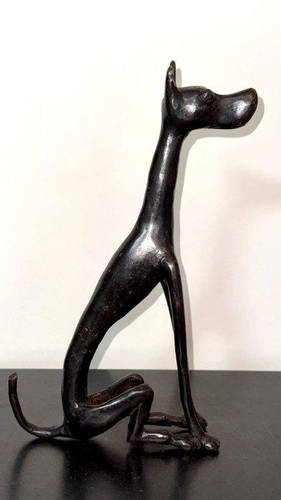 Abdoulaye Derme - sculptuur, Chien Le gardien silencieux -, Antiek en Kunst, Curiosa en Brocante
