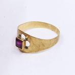 Ring - 18 karaat Geel goud - 0.35ct. tw. Robijn - Vintage, Sieraden, Tassen en Uiterlijk, Ringen, Nieuw