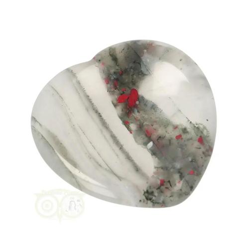 Drakenbloed Jaspis  hart worry stone ( Zorgen steen ) Nr 12, Sieraden, Tassen en Uiterlijk, Edelstenen, Nieuw, Verzenden