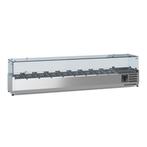 Ecofrost Opzetkoelvitrine 9x 1/3 GN | RVS | 2000mm, Witgoed en Apparatuur, Koelkasten en IJskasten, Ophalen of Verzenden, Nieuw