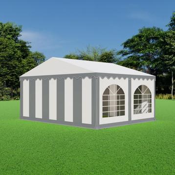 Partytent 5x4 PVC - Premium | Grijs / wit beschikbaar voor biedingen
