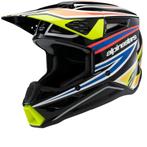 Alpinestars S-M3 Youth Wurx Zwart Geel Fluo Blauw Rood, Motoren, Kleding | Motorhelmen, Verzenden, Nieuw met kaartje, Offroadhelm