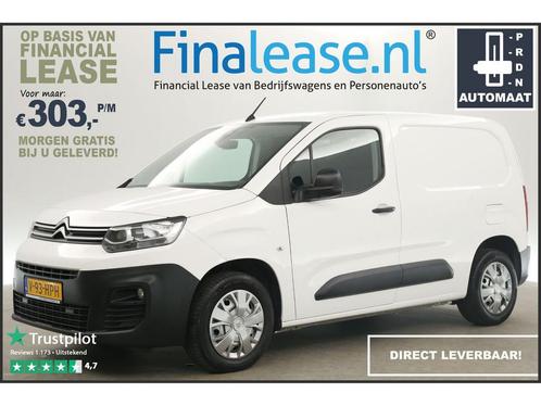 Citroën Berlingo 1.5 BlueHDI L1H1 Benzine 131PK AUT €303pm, Auto's, Bestelauto's, Te koop, Automaat, Benzine, Wit, Citroën, Verzenden