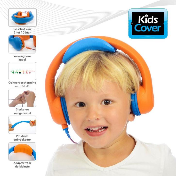 KidsCover kinder koptelefoon oranje van €29,95 voor €23,96, Kinderen en Baby's, Speelgoed | Overig, Ophalen of Verzenden
